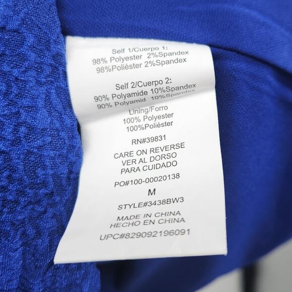 XOXO Blue Sleeveless Peplum Hem Top Womens Size Medium M *NWT - Picture 5 of 5